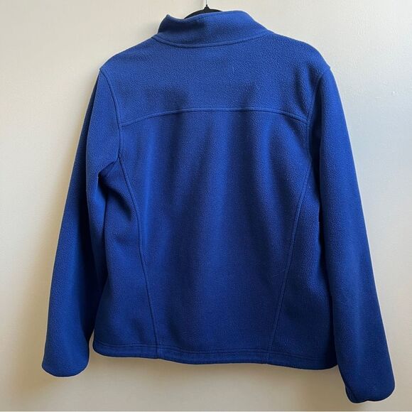 L.L. Bean blue fleece jacket Size Medium - Picture 2 of 4